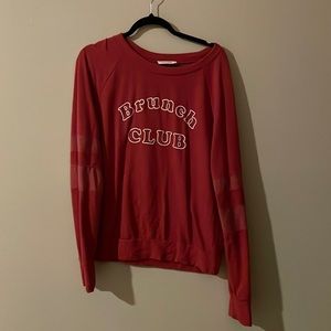 Red BRUNCH CLUB Sweatshirt